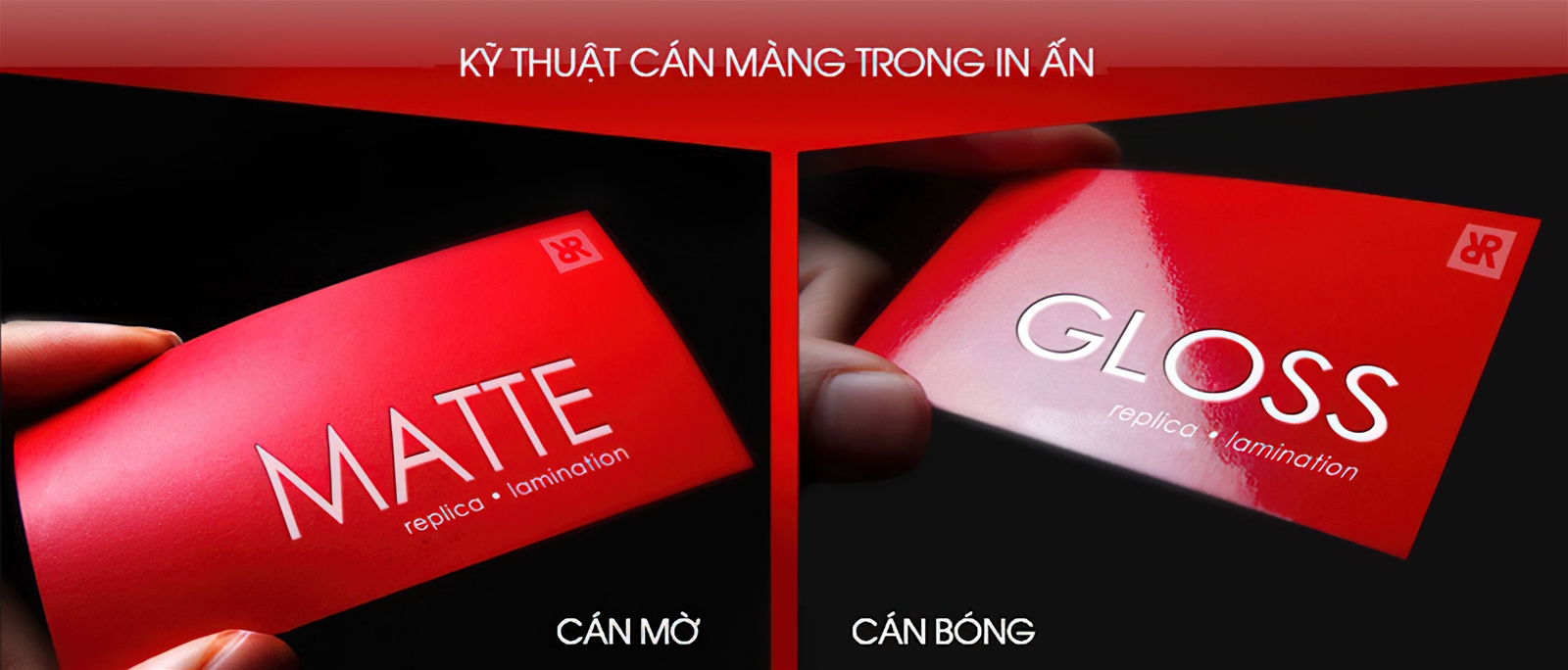 So sánh decal cán bóng và decal cán mờ